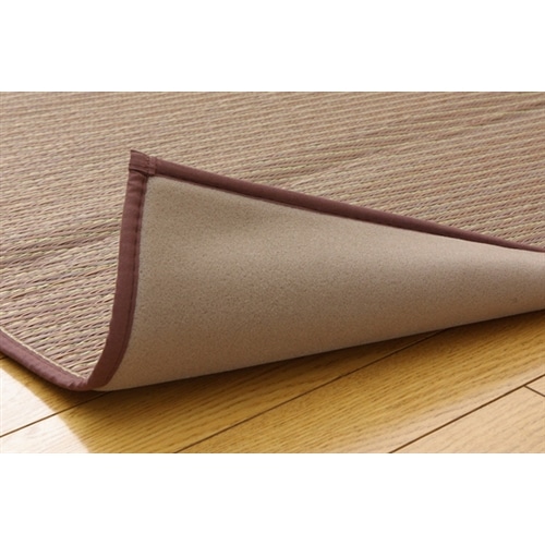 イケヒコ・コーポレーション(IKEHIKO) 　純国産　い草ラグカーペット　『Ｆソリッド』　ライトブラウン　１９１×１９１ｃｍ（裏：ウレタン） ライトブラウン　１９１×１９１ｃｍ