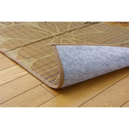 イケヒコ・コーポレーション(IKEHIKO) 　純国産　袋織　い草ラグカーペット　『ＤＸなでしこ』　ベージュ　１９１×１９１ｃｍ（裏：不織布） ベージュ　１９１×１９１ｃｍ