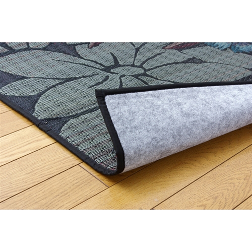 イケヒコ・コーポレーション(IKEHIKO) 　純国産　袋織　い草ラグカーペット　『ＤＸなでしこ』　ブルー　１９１×１９１ｃｍ（裏：不織布） ブルー　１９１×１９１ｃｍ