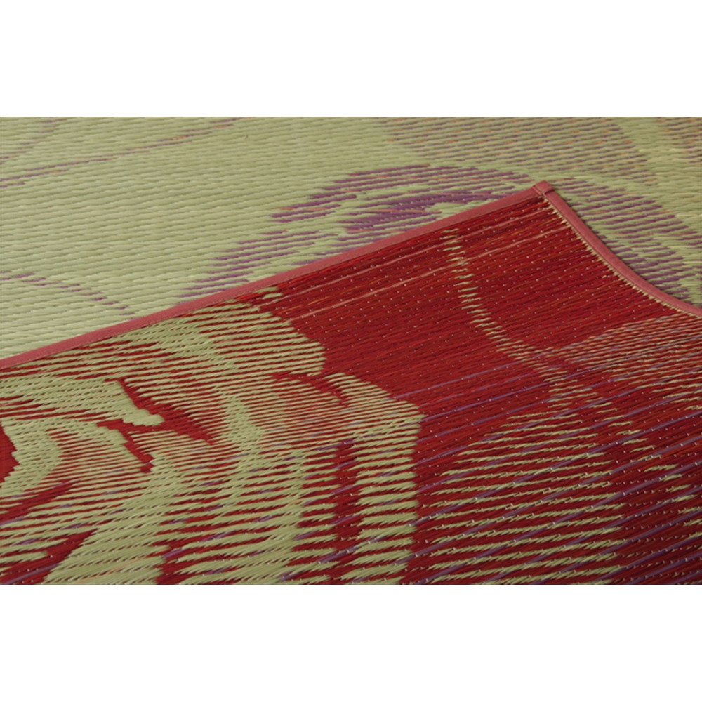 イケヒコ・コーポレーション(IKEHIKO) 　純国産 い草花ござカーペット 『ラビアンス』 ローズ 江戸間3畳（約174×261cm） 江戸間3畳　ローズ