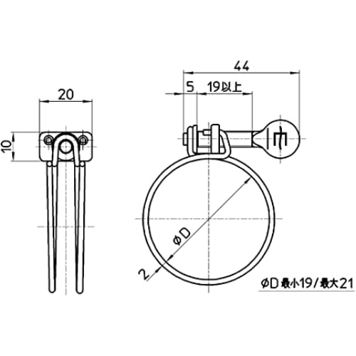 SANEI ステンワイヤーバンド PD211-13