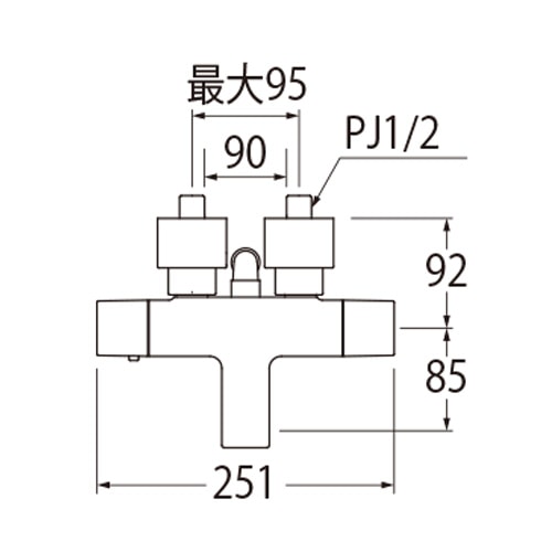 SANEI サーモシャワー混合栓SK1831-13