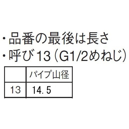 SANEI ベンリーカンPT10-200 長さ200mm