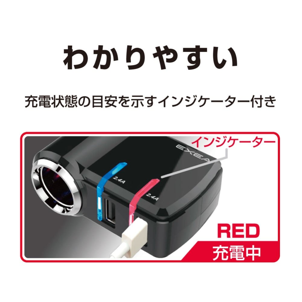 ＵＳＢソケット モニター付　ＥＭ１５３