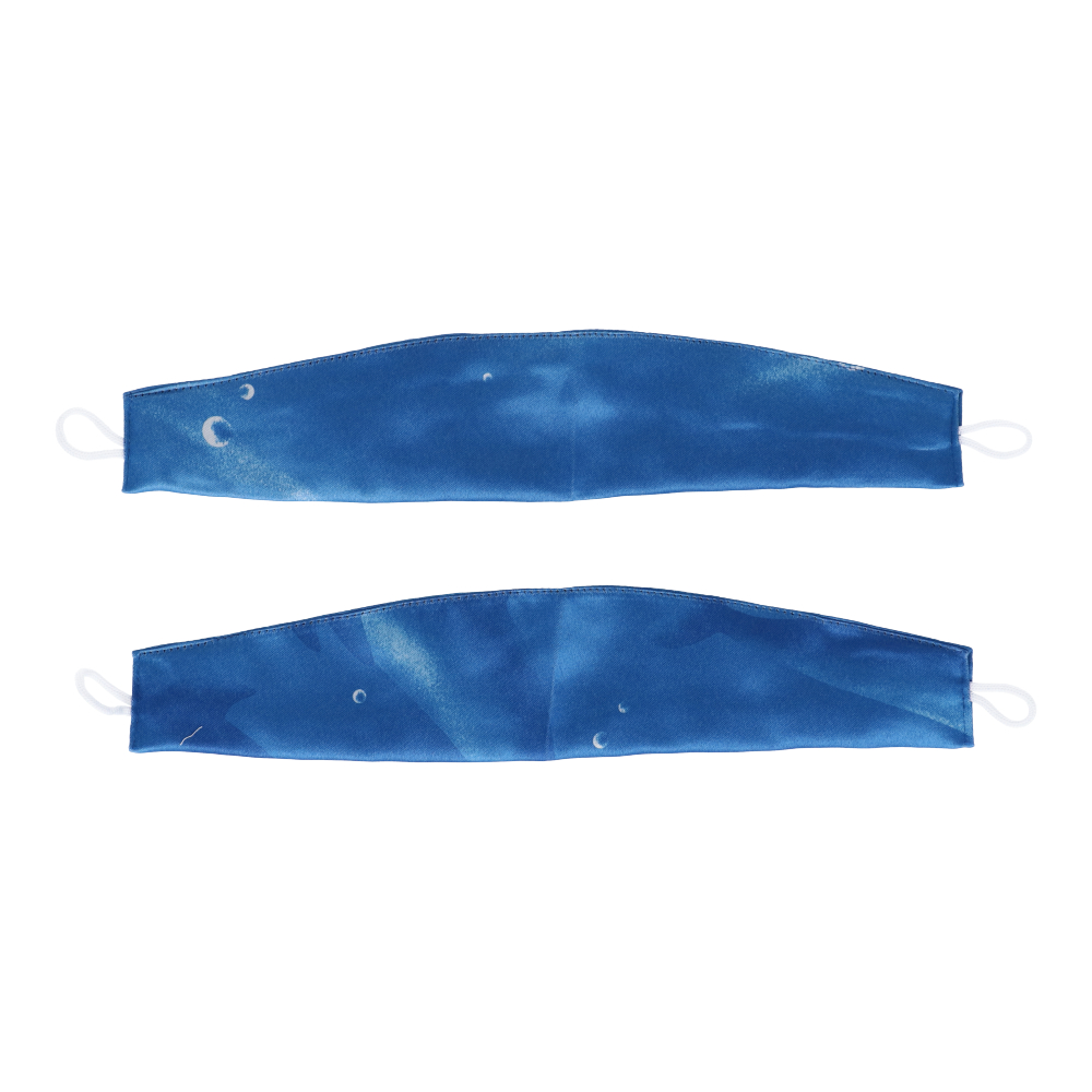 遮光プリントカーテン　「イルカさん」　約１００×１００ｃｍ　２枚組　ブルー １００×１００ｃｍ