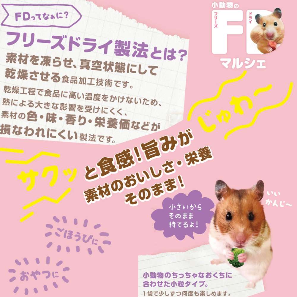 ドギーマンハヤシ　小動物のＦＤマルシェ　いちご　１０ｇ いちご　10ｇ