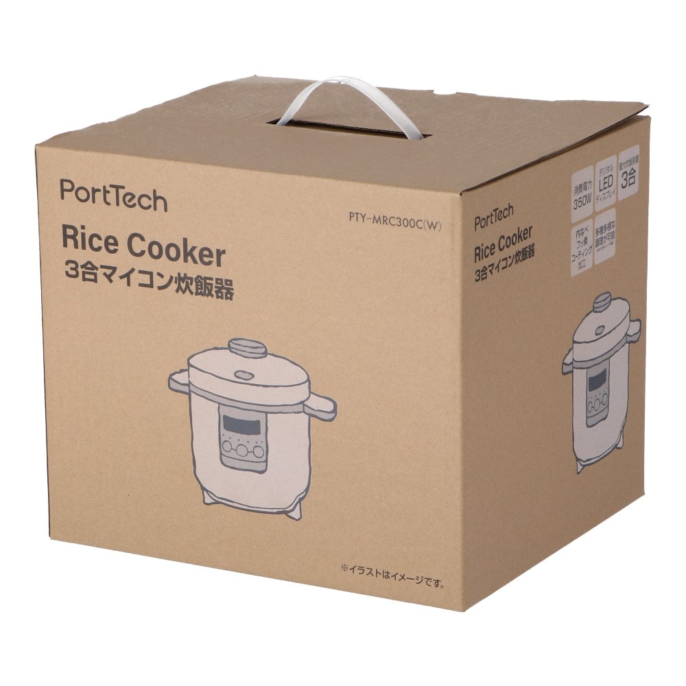 コーナン オリジナル Porttech ３合マイコン炊飯器 ｐｔｙ ｍｒｃ３００ ｗ 家電 照明 電材 ホームセンターコーナンの通販サイト