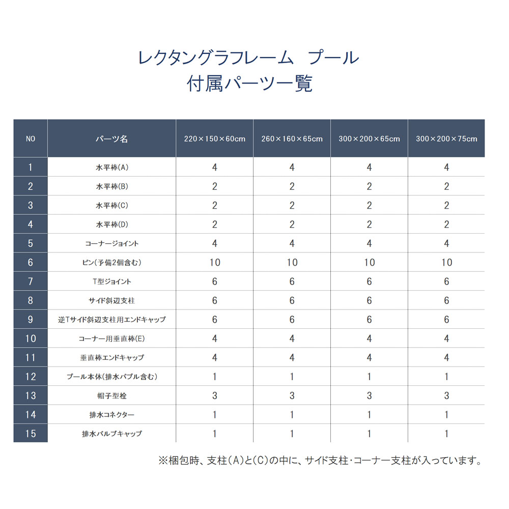 INTEX レクタングラフレーム　プール　２６０ｃｍ　２８２７１ＮＰ 約260×160×65ｃｍ