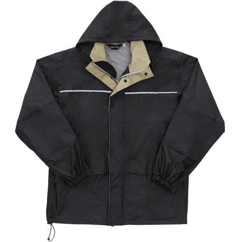 【アウトレット】コーコス信岡(CO-COS)　セットアップレインスーツ・上着 Z-3001 M ブラック M ブラック