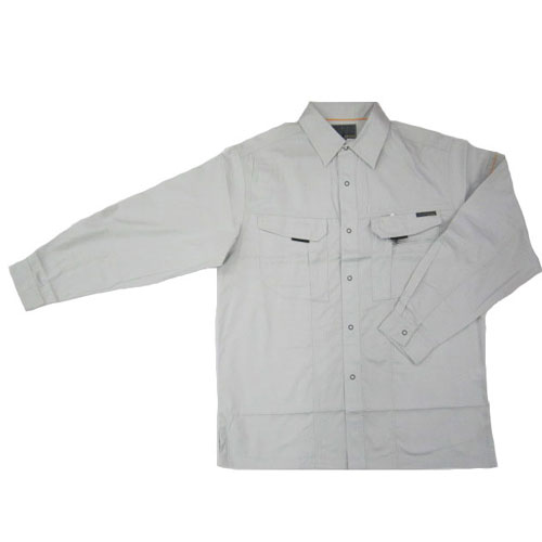 コーコス信岡(CO-COS)　TC長袖シャツ 87008 LL シルバーグレー LL シルバーグレー