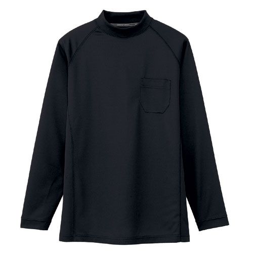 コーコス信岡(CO-COS)　長袖ローネックシャツ AS-658 5L ブラック 5L ブラック