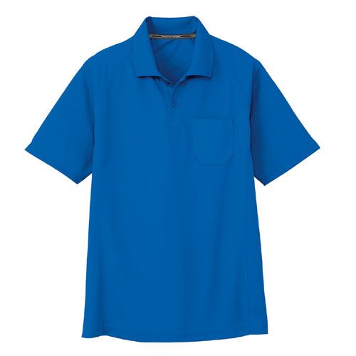 コーコス信岡(CO-COS)　吸汗速乾半袖ポロシャツ AS-1657 5L ブルー 5L ブルー