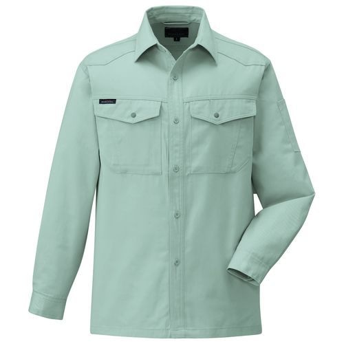 コーコス信岡(CO-COS)　長袖シャツ 1948 4L グリーン