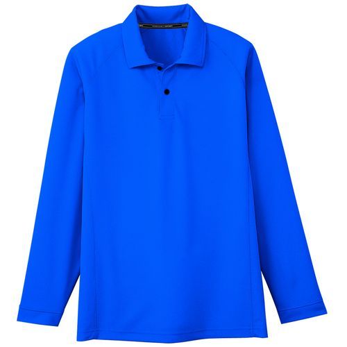 コーコス信岡(CO-COS)　長袖ポロシャツ AS-1648 3L ブルー 3L ブルー