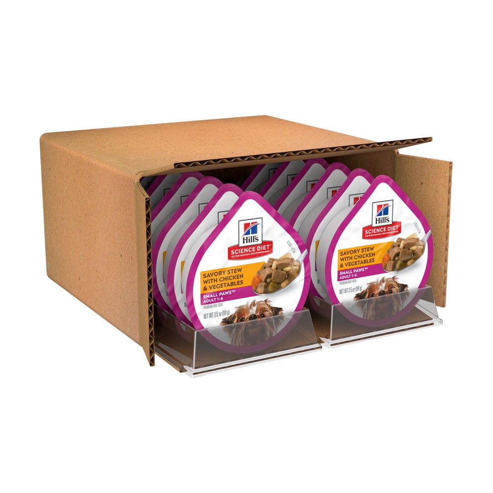 ヒルズ サイエンス ダイエット ドッグフード トレイ アダルト 1歳以上 成犬用 小型犬用 チキンと野菜レシピ 99g ペット ホームセンターコーナンの通販サイト