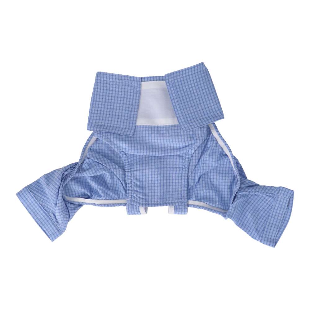 URBAN RESEARCH チェックマナーパンツ　ブルー系４号 チェックブルー系 ４号