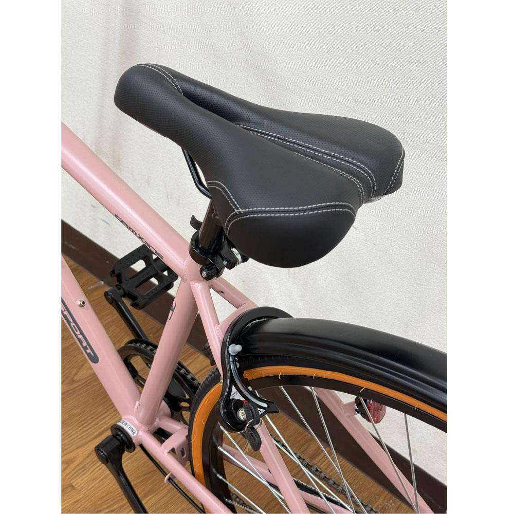 SOUTHERNPORT　【ネット注文限定品】２７型クロスバイク　外装６段　オートライト　ピンクベージュ