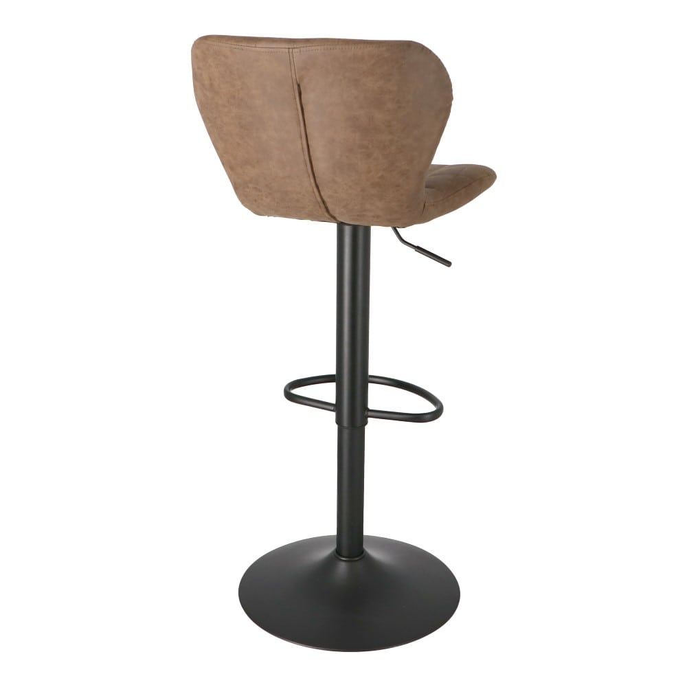 LIFELEX　背もたれ付き昇降カウンターチェア　ブラウン　ＣＧ－２１