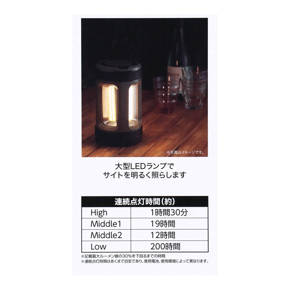 SOUTHERNPORT　大きくて明るいＬＥＤランタン　ＳＰ２３－２５８６　カーキグリーン