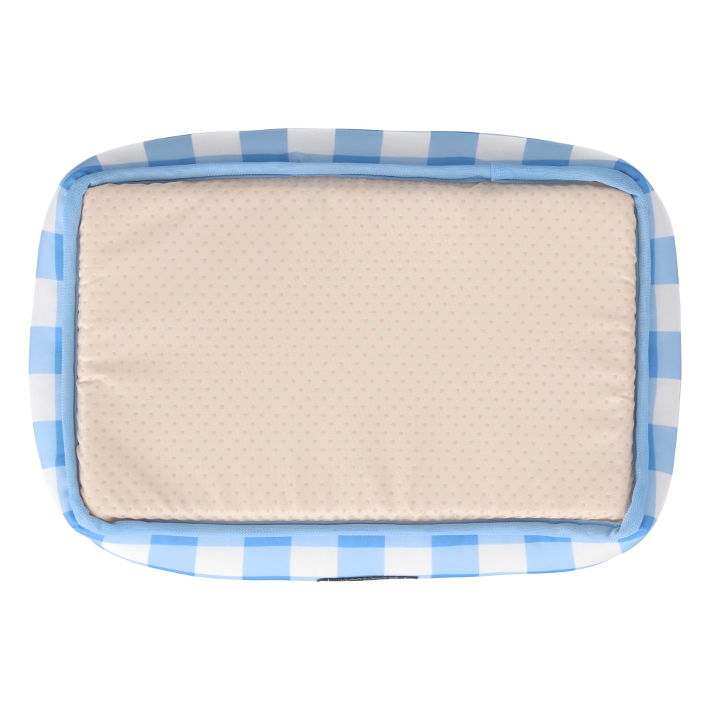 LIFELEX 接触冷感小動物用ベッド ギンガムチェック BL QR12-5975 ブルー 26SS