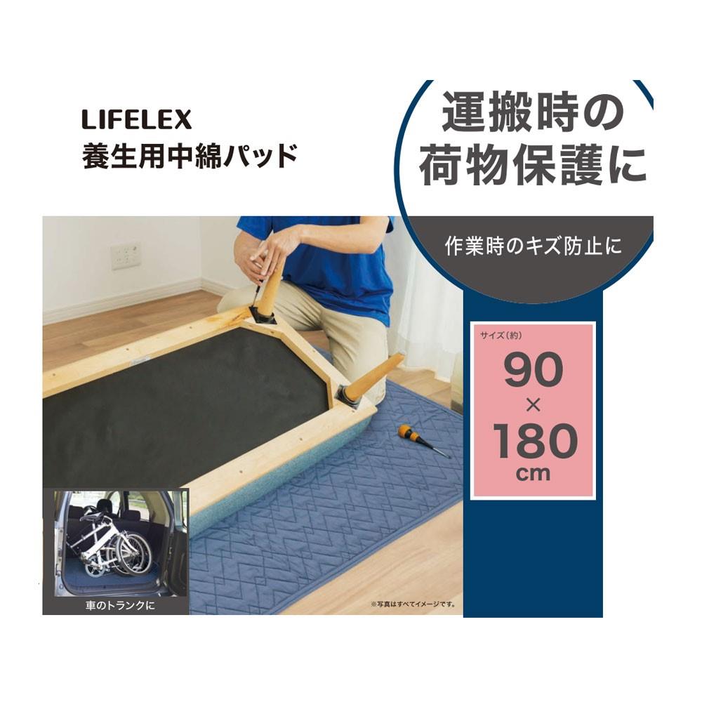 PROACT　養生用中綿マット　約９０×１８０ｃｍ【Ｈ】　ネイビー 90×180cm【H】