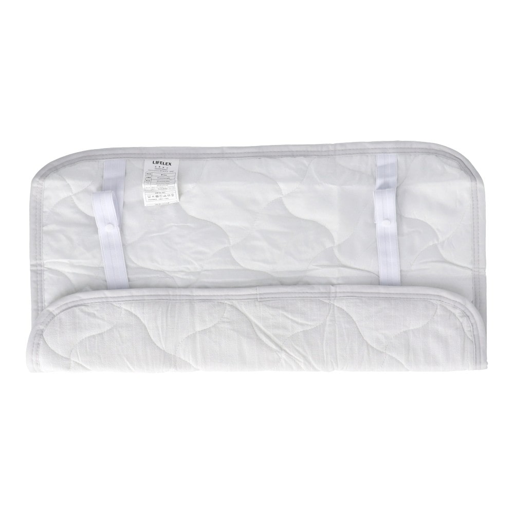 LIFELEX　ウオッシュコットンまくらパッド　グレーストライプ まくらパッド グレーストライプ