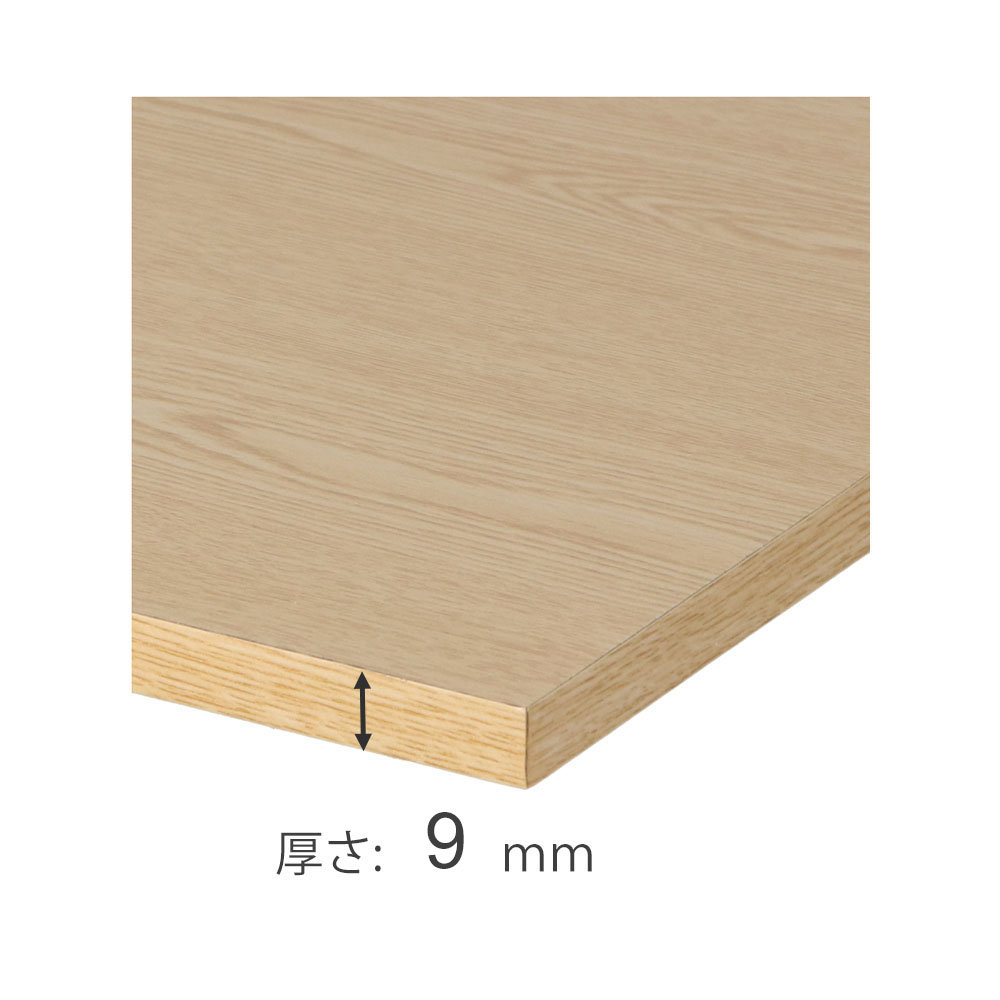 カラー棚板　ホワイト(単色)　約６００×９×２００ｍｍ 600×200