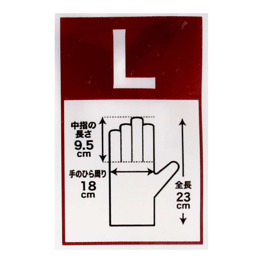 LIFELEX　スムス手袋マチ付　１２双入　Ｌサイズ　マチ付タイプ L