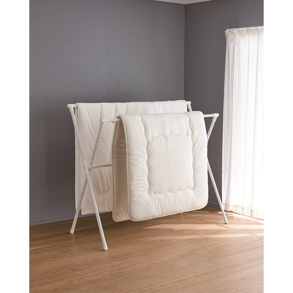 LIFELEX　伸縮室内Ｘ型物干しホワイト　ＷＥＨ２１－００１７ ホワイト