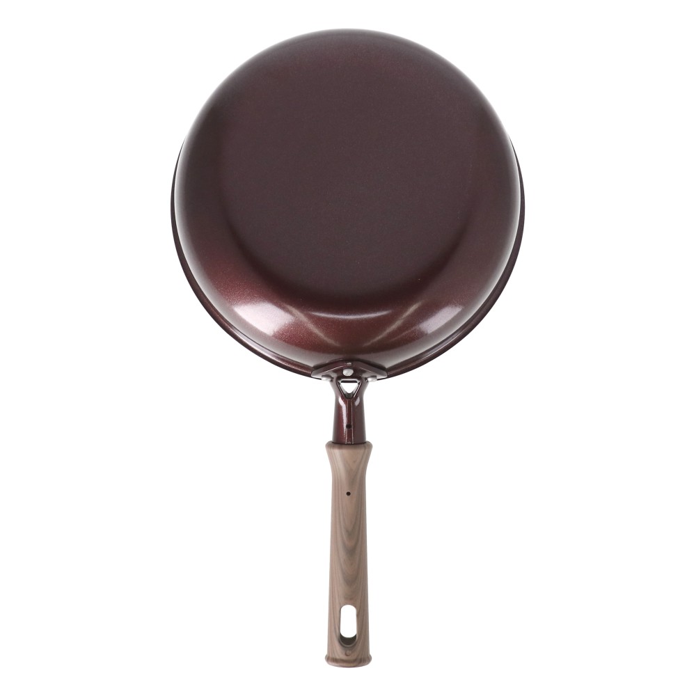 LIFELEX　３０００ｔプレスで圧縮した直火フライパン２４ｃｍ深型　ＧＦＭＰー２４Ｄ　ダークピンク 24cm深型