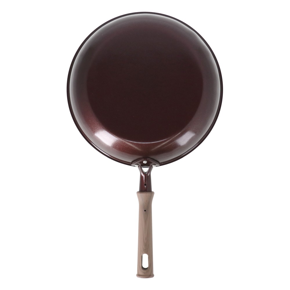 LIFELEX　３０００ｔプレスで圧縮した直火フライパン２８ｃｍ　ＧＦＭＰー２８　ダークピンク 28cm