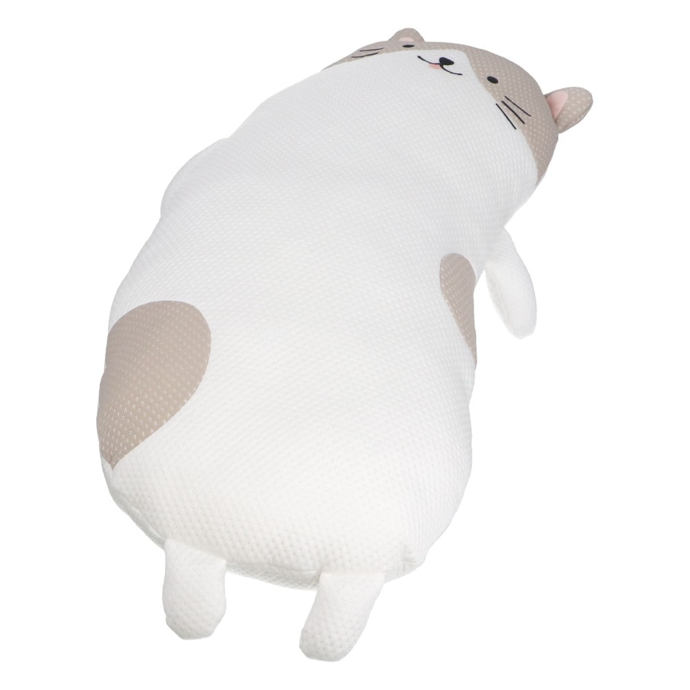 LIFELEX ひんニャ～りロング抱クッション ハチワレ ホワイト