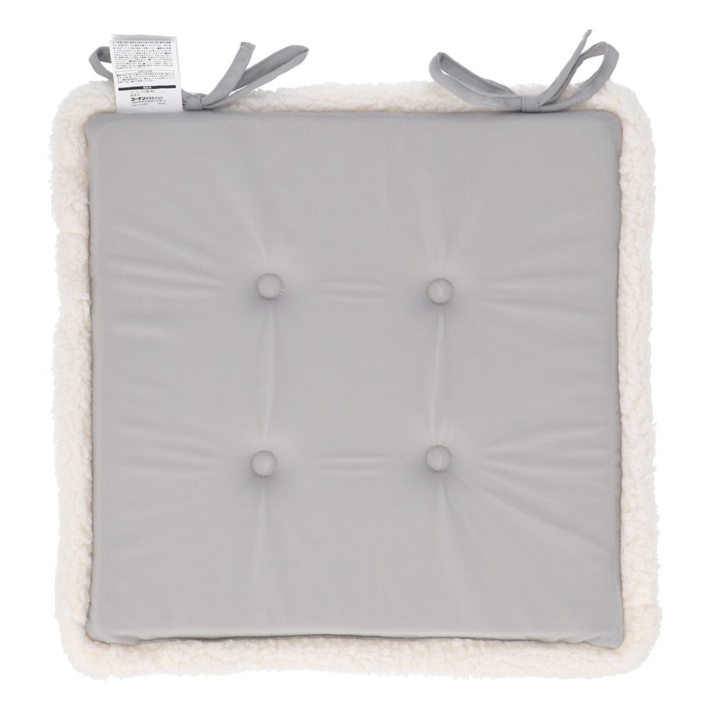 LIFELEX　シートクッション　ネコ　４０×４０　グレージュ ネコ