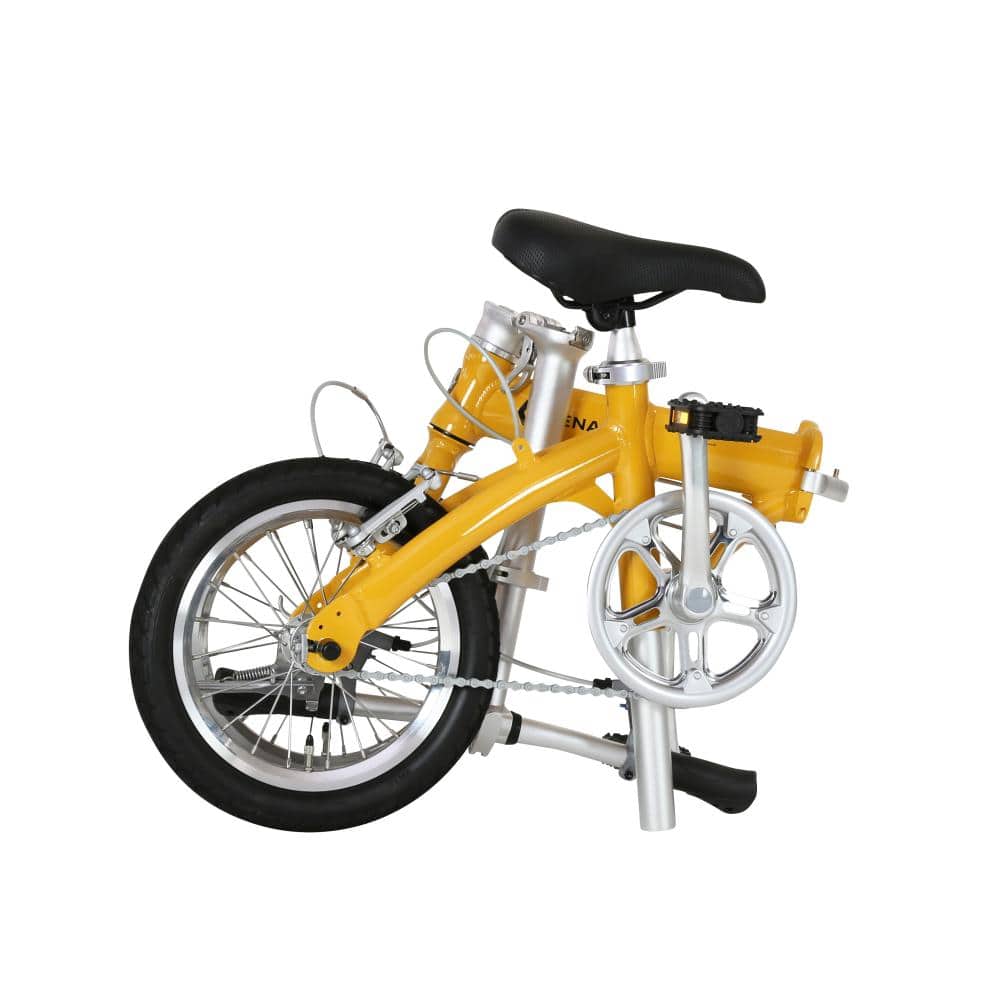 １４インチ　LIGHT8　軽量折りたたみサイクル　　オレンジ オレンジ