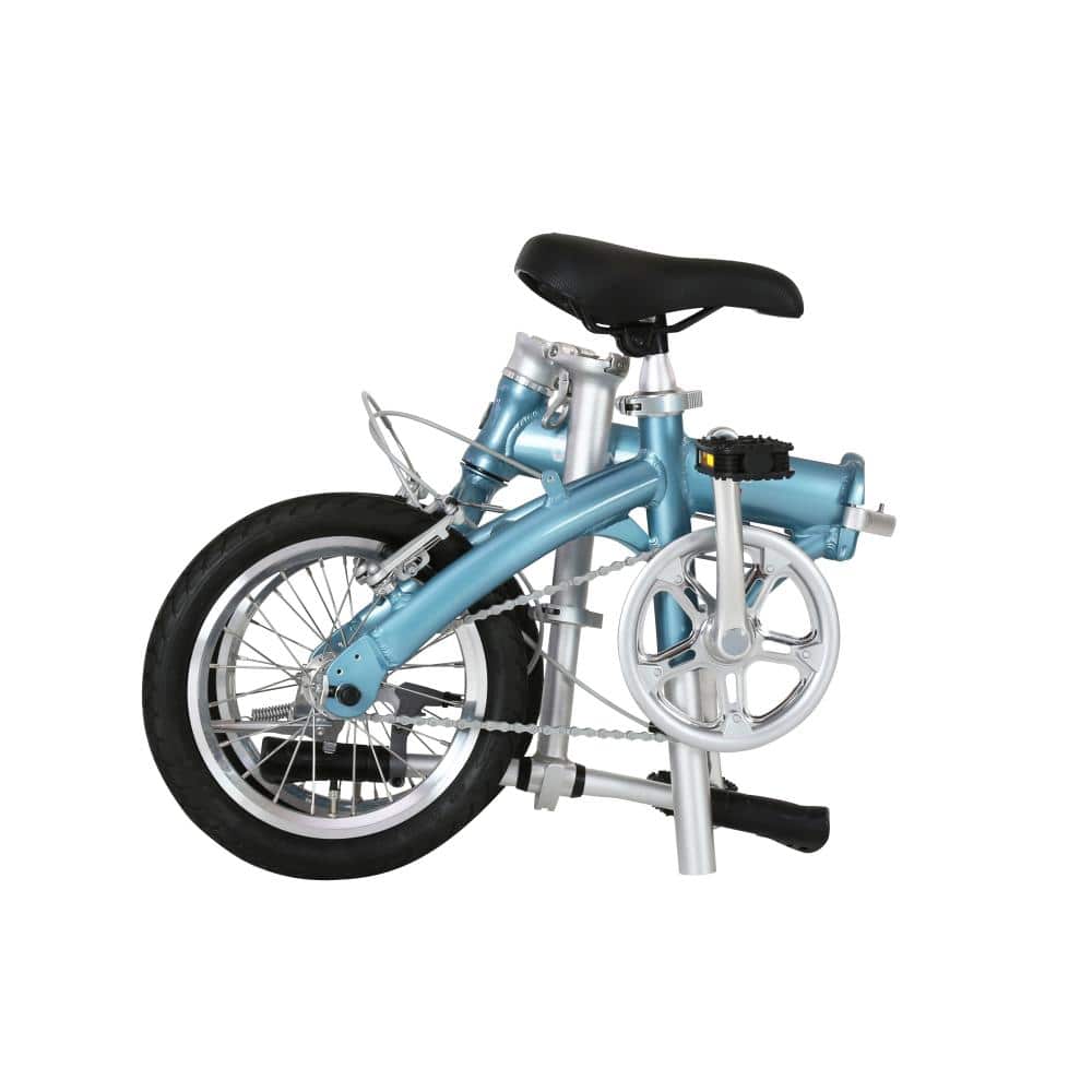 １４インチ　LIGHT8　軽量折りたたみサイクル　　ブルー ブルー