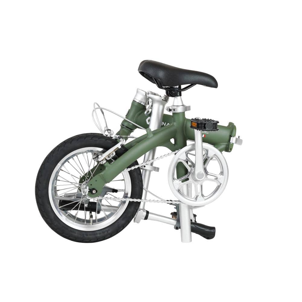 １４インチ　LIGHT8　軽量折りたたみサイクル　　オリーブ グリーン
