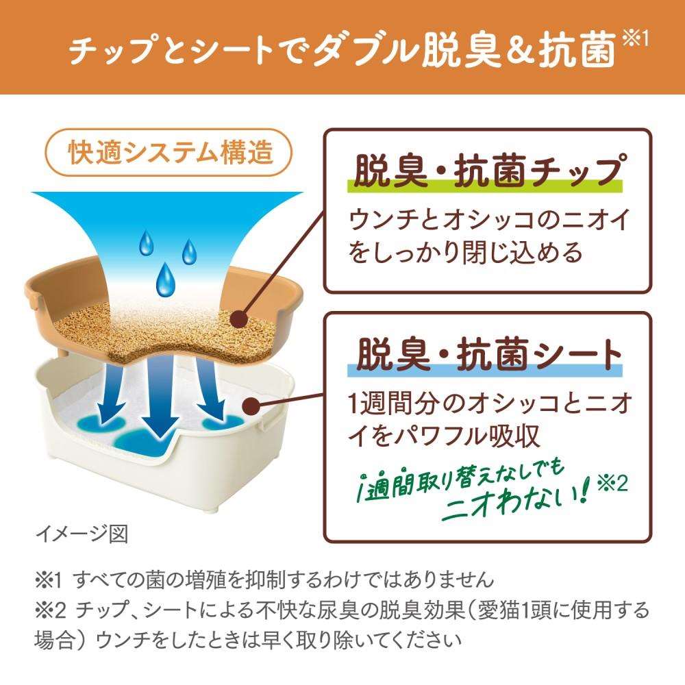 エステー　ニャンとも清潔トイレ　すいすいコンパクト　アイボリー&ペールオレンジ アイボリー&ペールオレンジ すいすいコンパクト