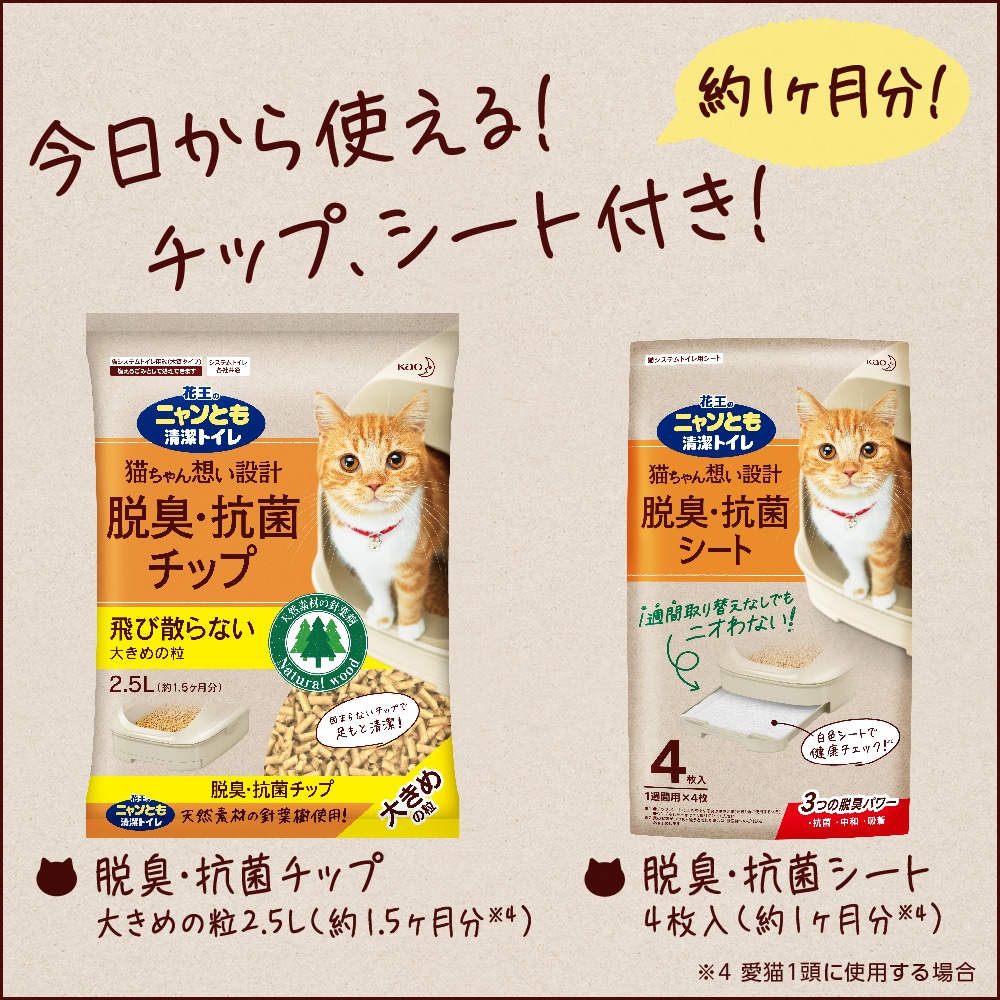 花王 ニャンとも清潔トイレセット ドームタイプ ブラウン ペット ホームセンターコーナンの通販サイト