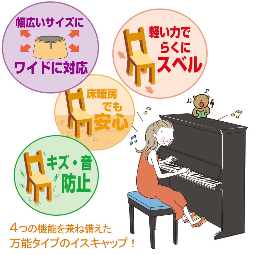 WAKI ワイドフェルトキャップ丸脚用Sサイズ 濃茶 4個1パック GK-711 e4pQuSpAOq, 家具、インテリア -  centralcampo.com.br