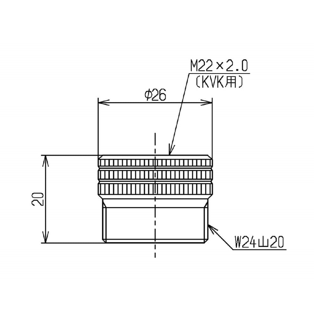 TOTO シャワーホース用アダプター KVK用 THY14533-2