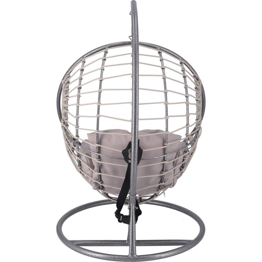 不二貿易　ペット用ハンギングチェア　半円　ＧＹ　幅６０奥行６１．５高さ９２ｃｍ