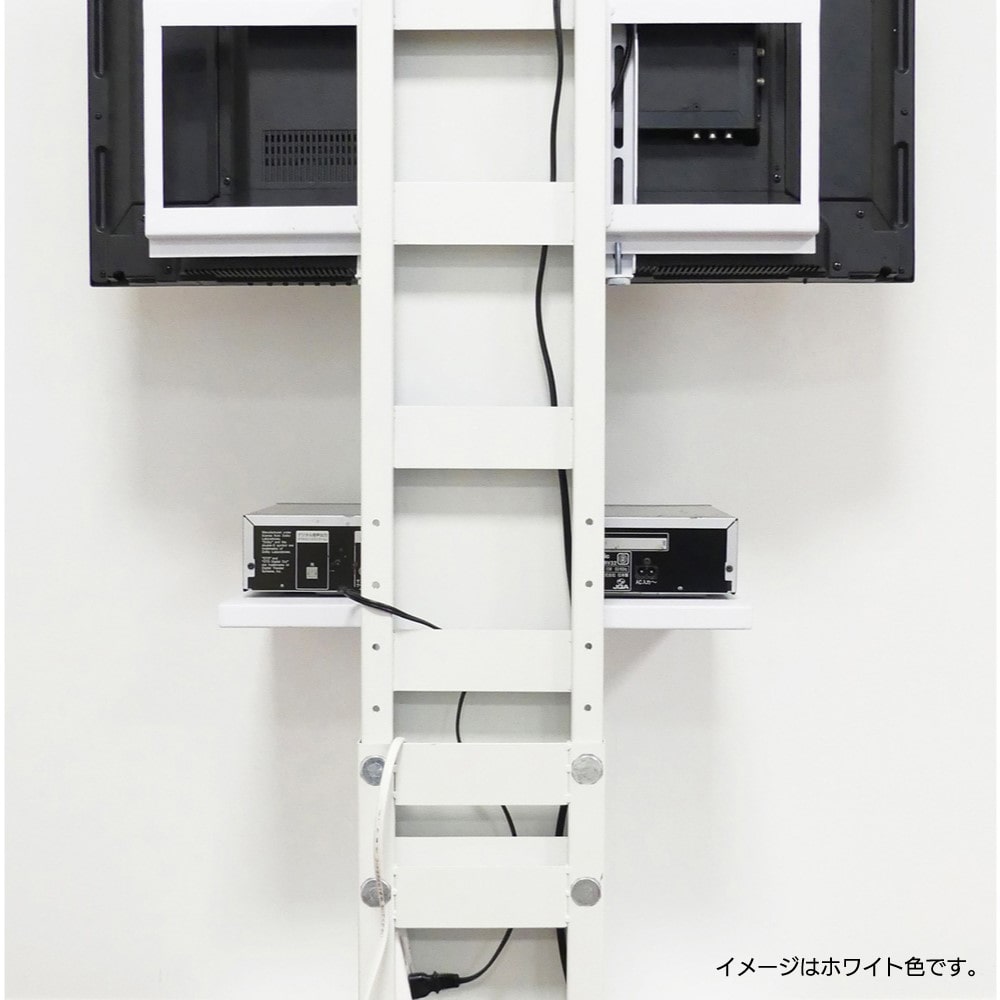 クロシオ　壁掛け風テレビ台　ロー　９４８３５　ホワイト ホワイト