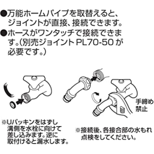 SANEI 散水用ホームパイプ PY126-64X-16