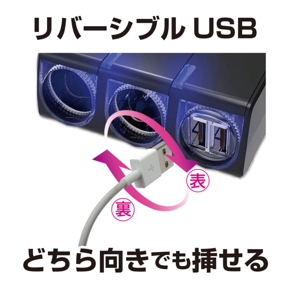 バーチカルソケット ＵＳＢ２４Ｖ　ＥＭ１５１