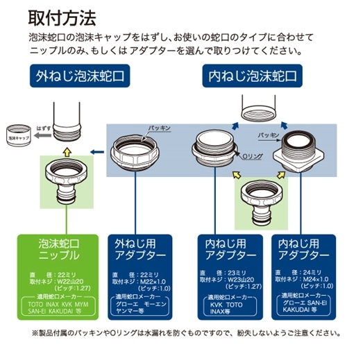 タカギ（takagi)　泡沫蛇口用ニップル　Ｇ０６３