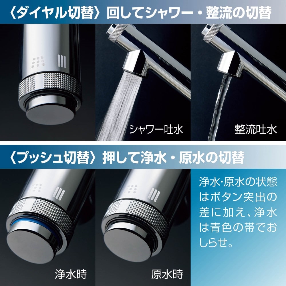 INAX 浄水器内蔵 シングルレバー混合水栓 ハンドシャワー付（寒冷地） RJF-971YN 寒冷地