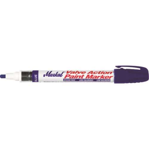 ■ＬＡＣＯ　Ｍａｒｋａｌ　工業用マーカー　「ＶＡＬＶＥ　ＡＣＴＩＯＮ」　青　９６８２５
