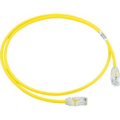 ■パンドウイット　カテゴリ６Ａ細径パッチコード　３ｍ　黄　ＵＴＰ２８Ｘ３ＭＹＬ
