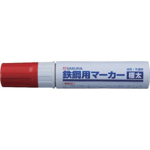 ■サクラ　鉄鋼用マーカー極太　赤PKKJ19R