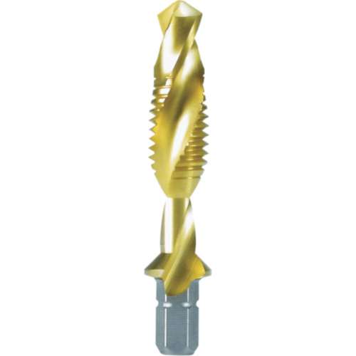 ■ＲＵＫＯ　六角軸タッピングドリル　Ｍ５Ｘ０．８　４１ｍｍ　チタン　R270016T